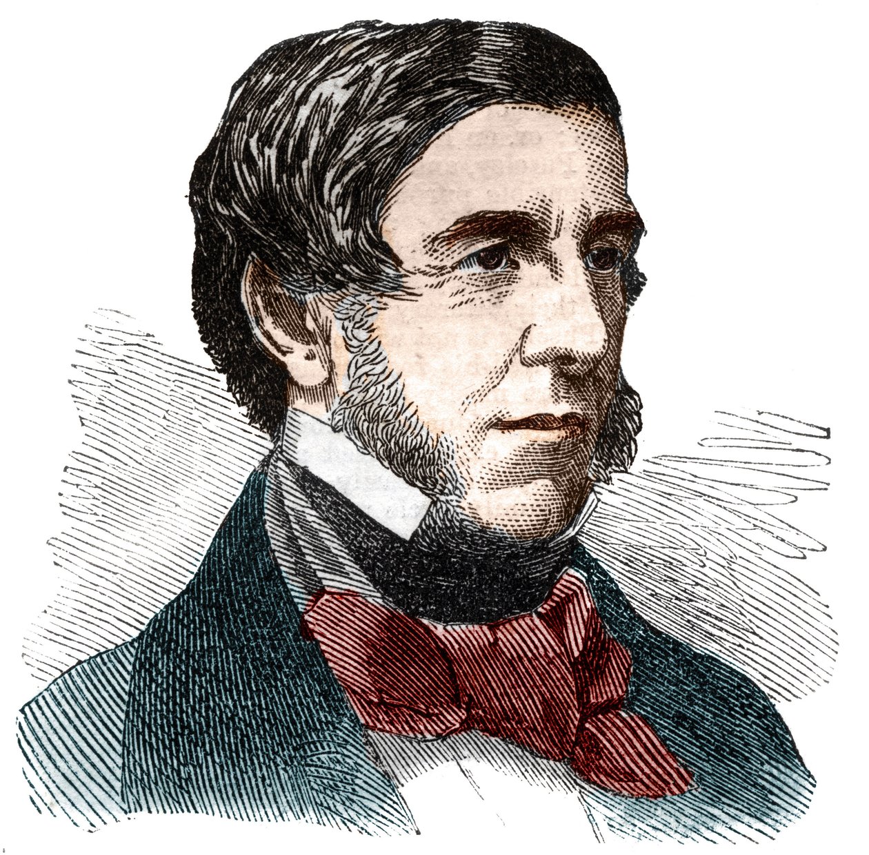Retrato de Oliver Wendell Holmes (1809-1894), escritor, médico, ensayista y poeta estadounidense de Unknown artist