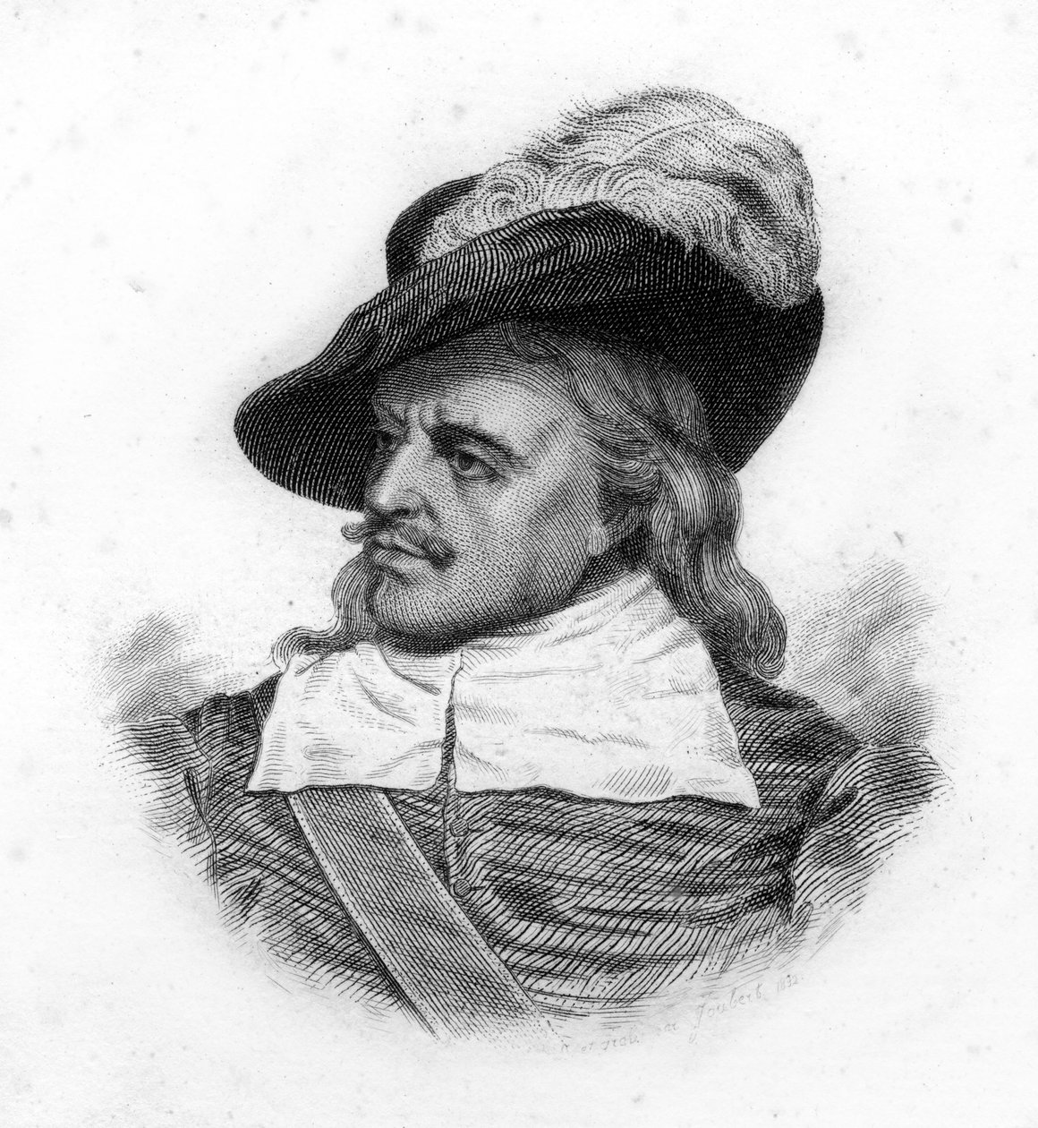 Retrato de Oliver Cromwell (1599-1658), estadista inglés de Unknown artist