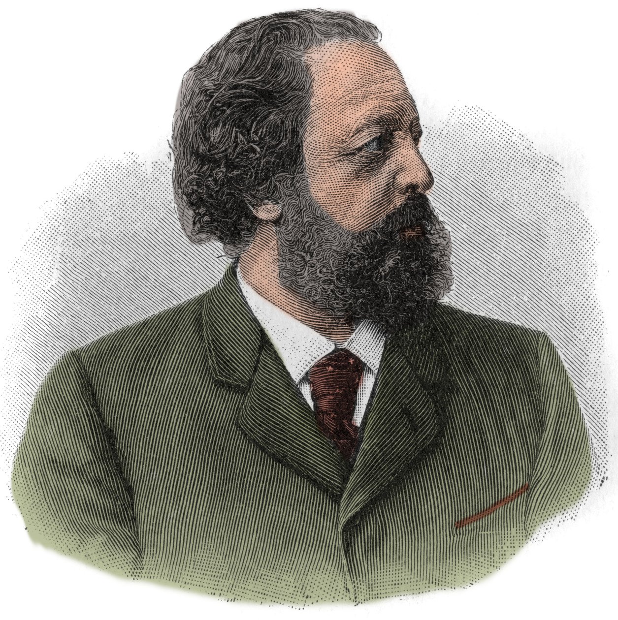 Retrato de Paul Johann Ludwig von Heyse (1830-1914) escritor alemán de Unknown artist