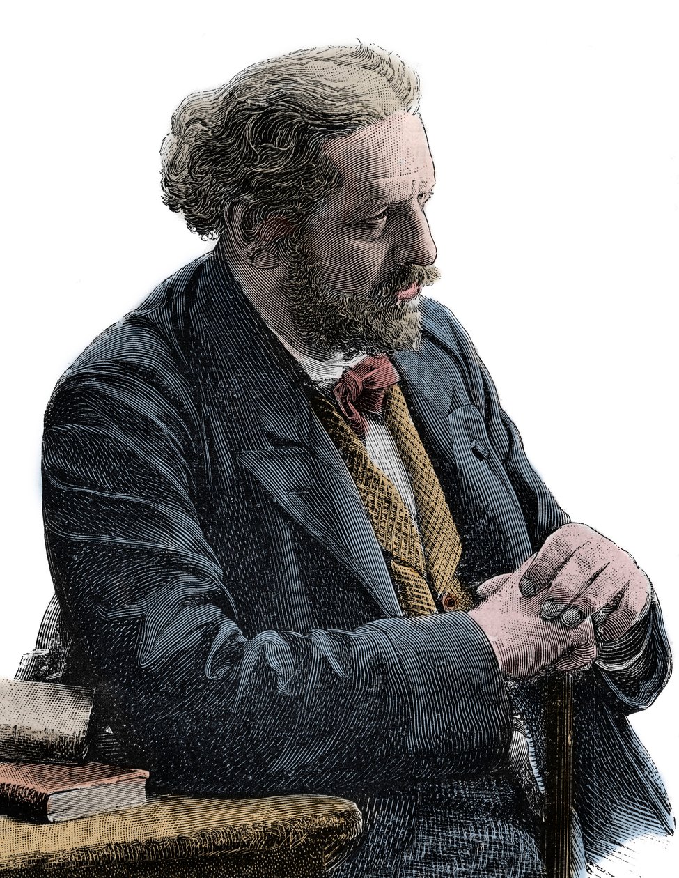 Retrato de Paul Jules Barbier (1825-1901) escritor francés de Unknown artist