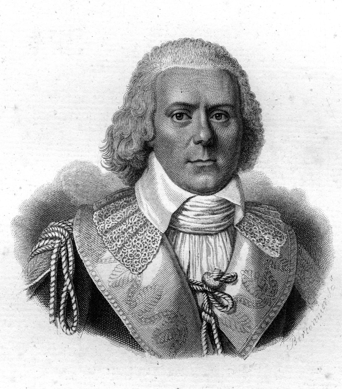Retrato de Paul de Barras (1755-1829), político francés, grabado del siglo XIX de Unknown artist