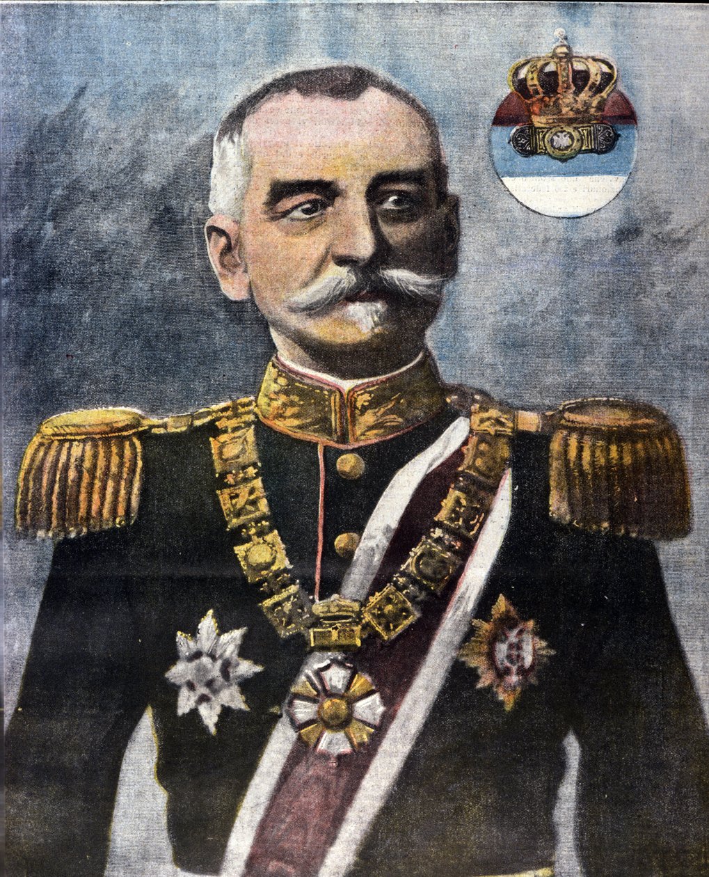 Retrato de Pedro I de Serbia (Karageorgevic) de Unknown artist
