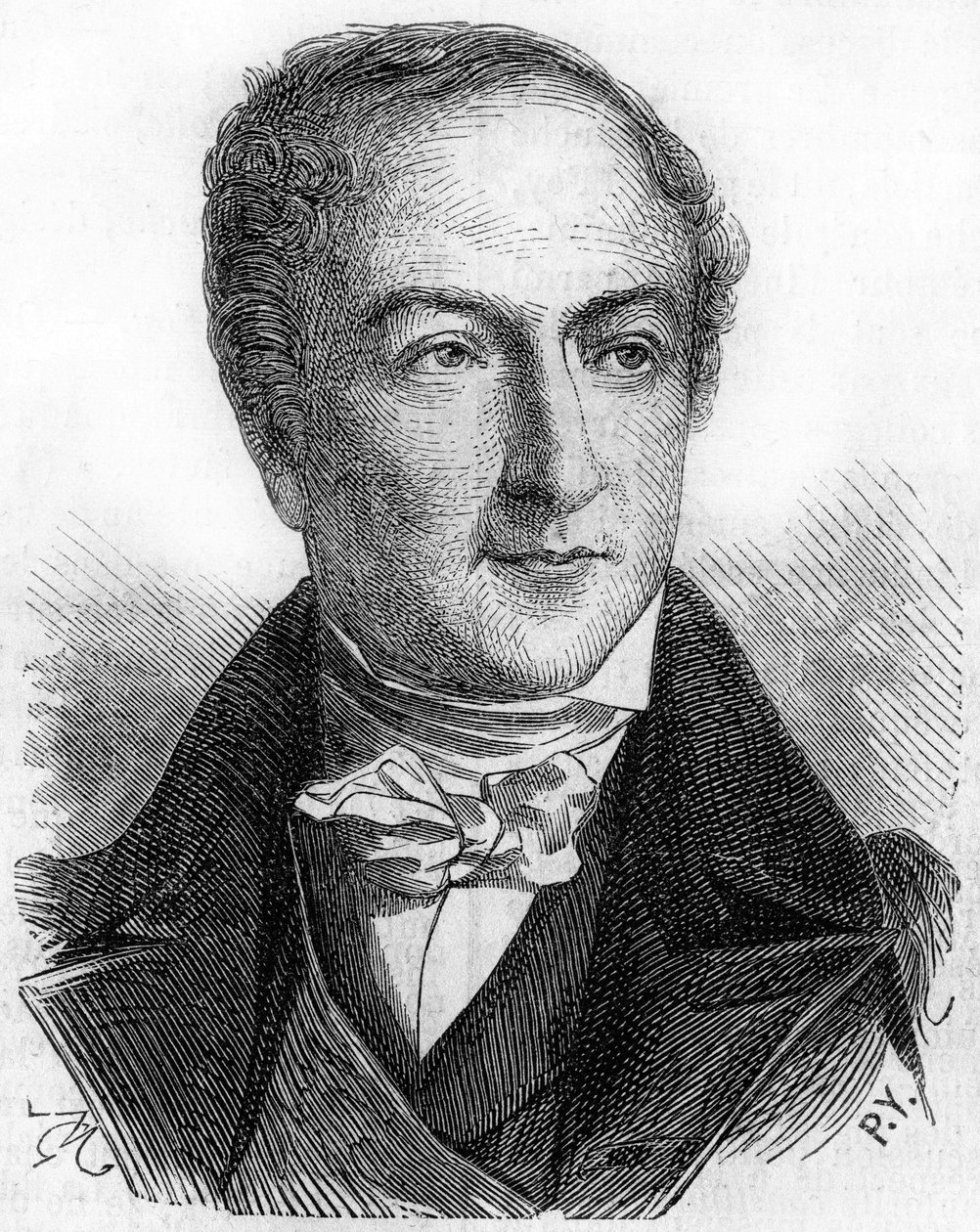 Retrato de Peyronnet (o Peyronet), político francés (1778 - 1854). de Unknown artist