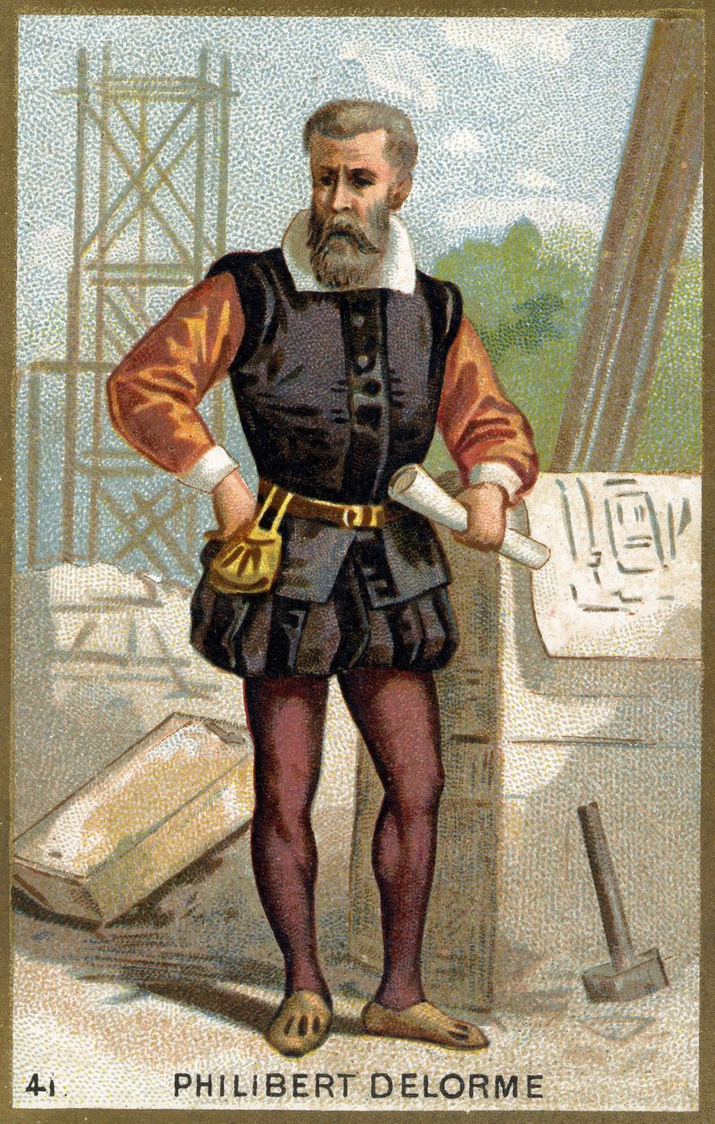 Retrato de Philibert Delorme (1510-1570) arquitecto, diseñador y teórico francés. de Unknown artist