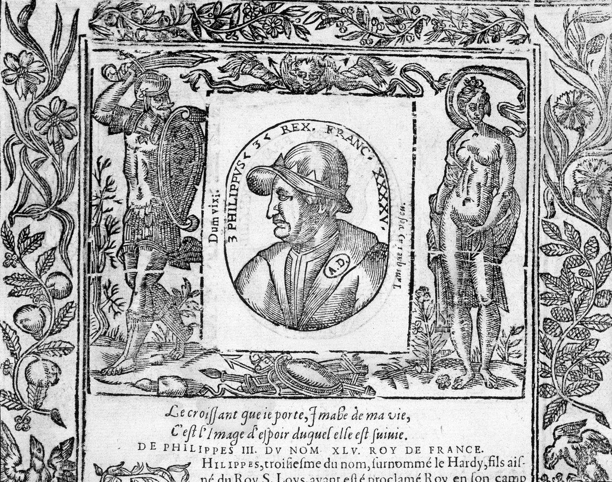 Retrato de Felipe III el Atrevido, Rey de Francia de 1270 a 1285 de Unknown artist