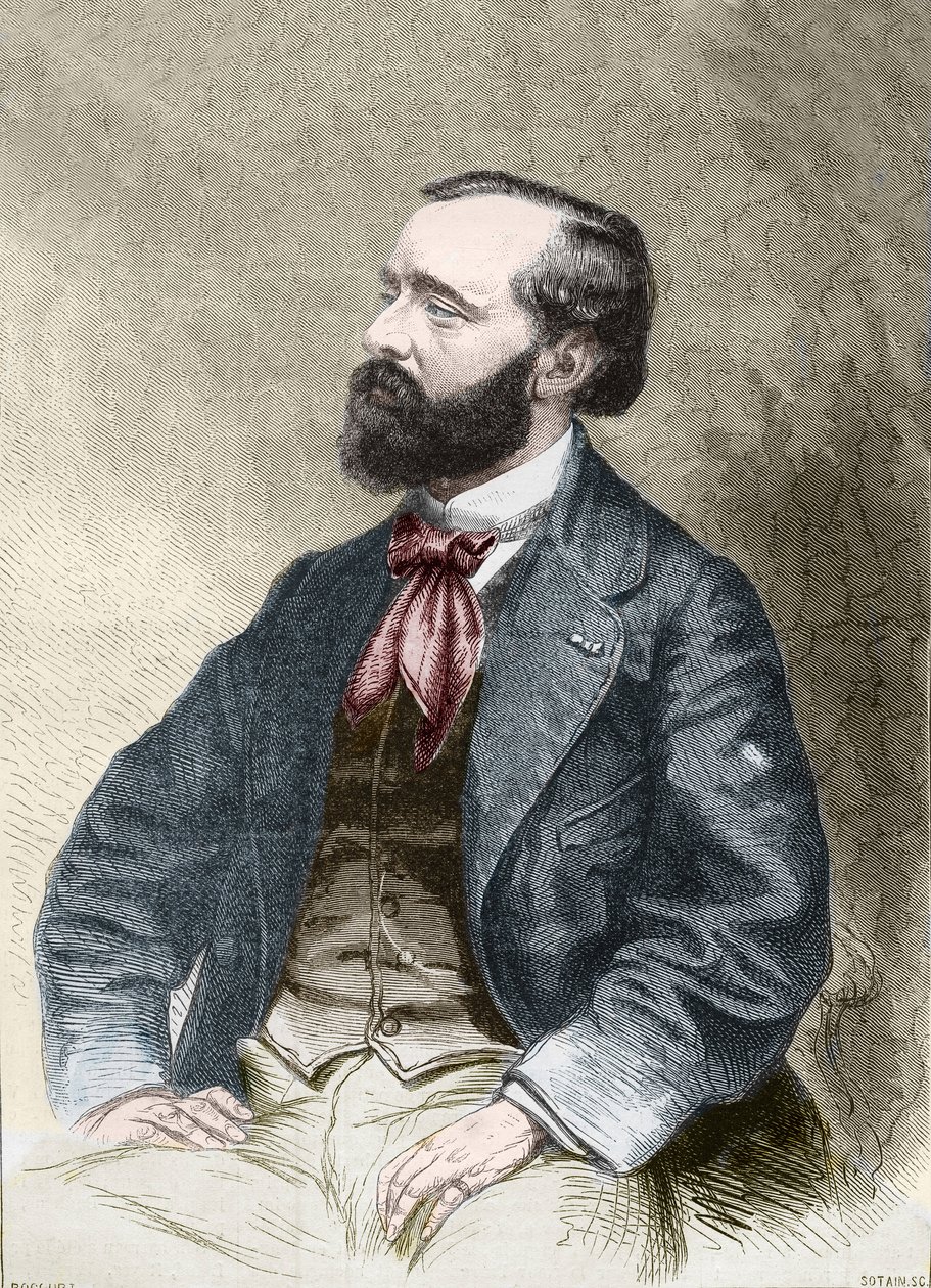 Retrato de Pierre Alexix Ponson du Terrail, escritor, folletinista 1829-1871. de Unknown artist