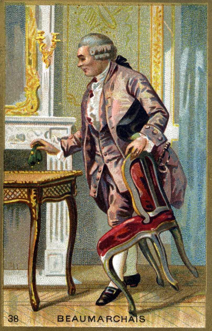 Retrato de Pierre Augustin Caron de Beaumarchais (1732 - 1799) escritor y dramaturgo francés. de Unknown artist