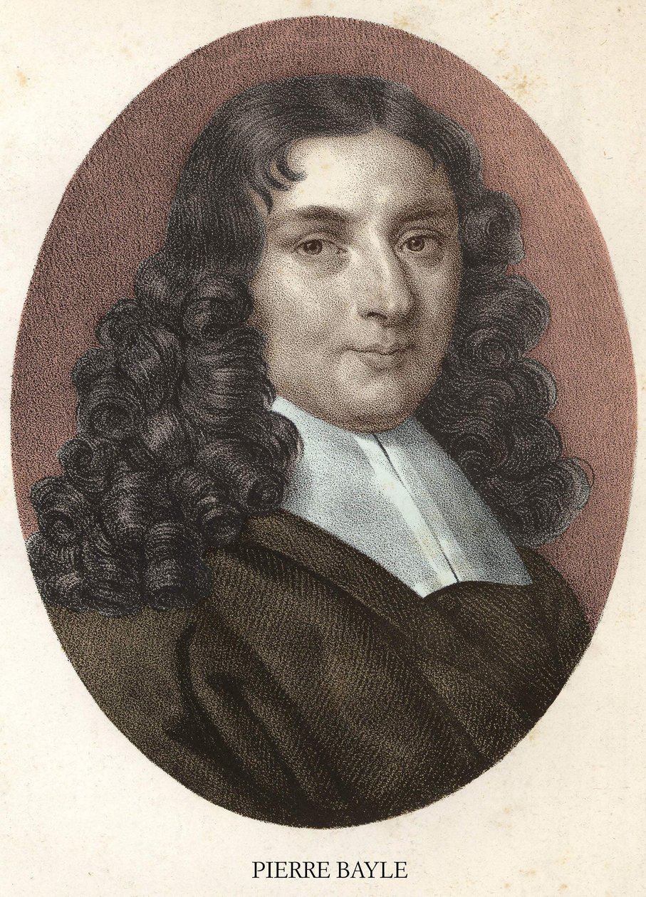 Retrato de Pierre Bayle filósofo y escritor francés (1647-1706) de Unknown artist