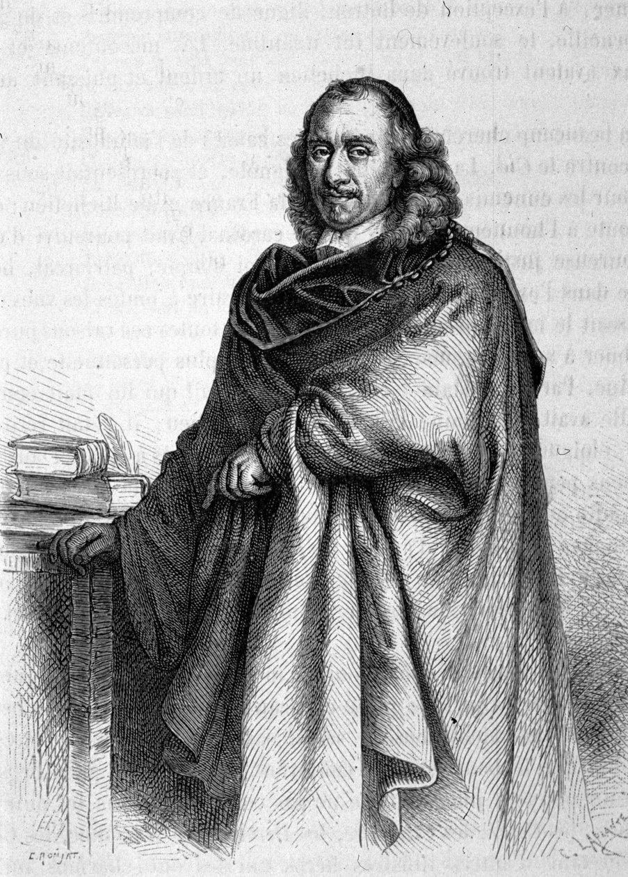 Retrato de Pierre Corneille (1606 - 1684), poeta dramático francés. de Unknown artist