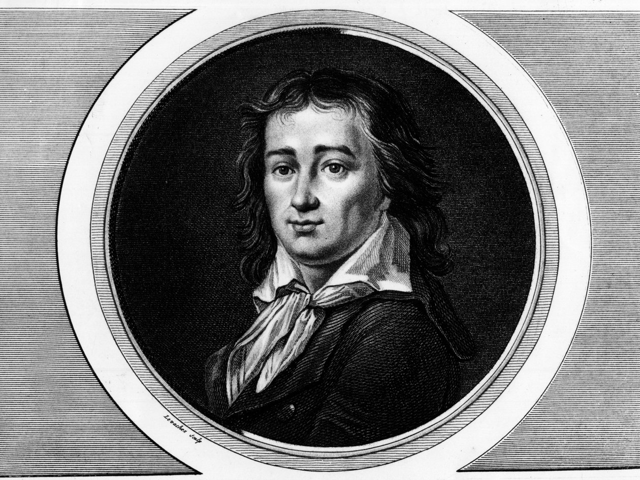 Retrato de Pierre Gaspard Chaumette (1763-1794), político francés. Grabado en “Colección completa de pinturas históricas de la revolución francesa, en tres volúmenes.” 1804 de Unknown artist