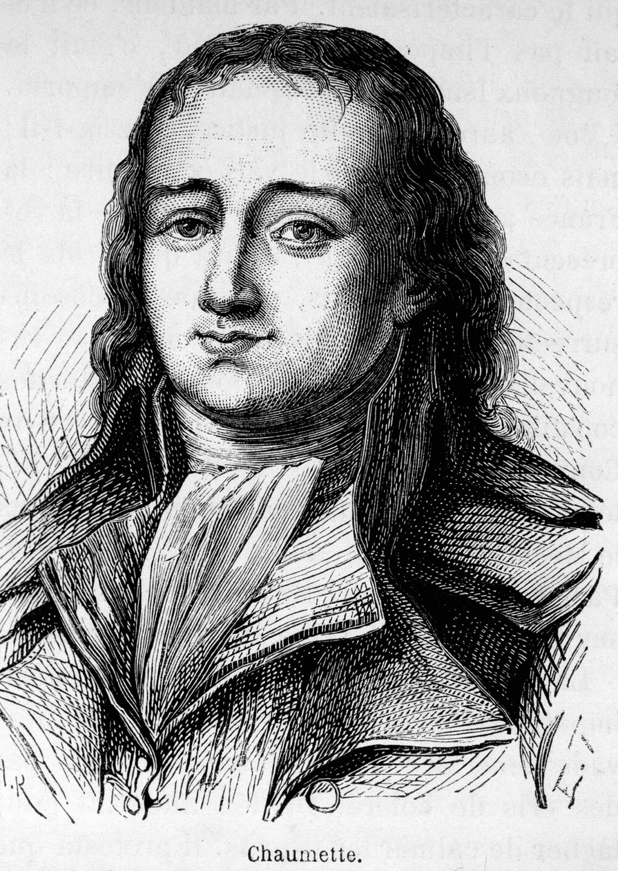 Retrato de Pierre Gaspard Chaumette (1763-1794), político francés, miembro del Club de los Cordeliers y fiscal - síndico de la Comuna Insurreccional de París... Fue arrestado y guillotinado con extremistas. de Unknown artist