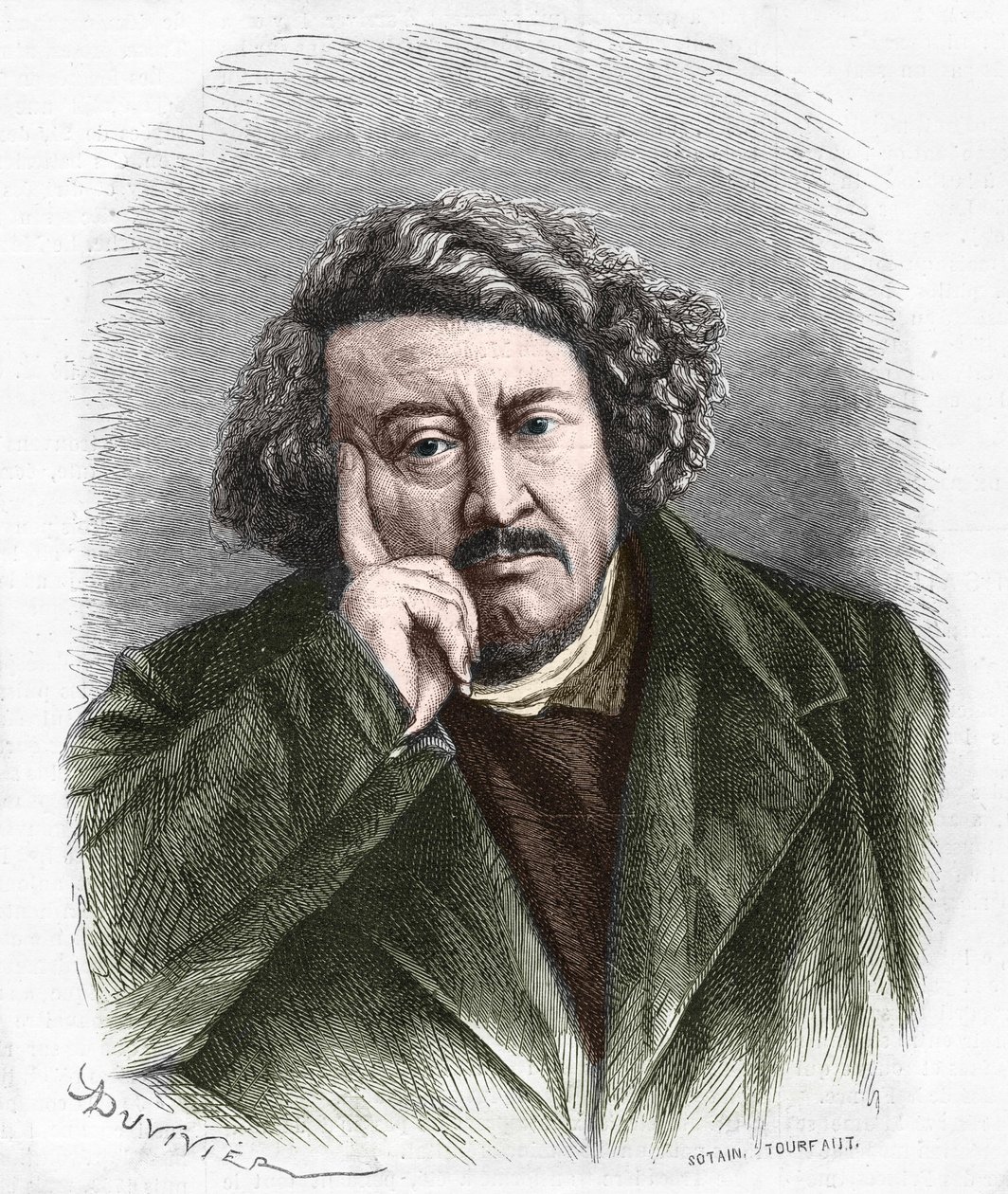 Retrato de Pierre Leroux, filósofo, publicista y político francés (1797 - 1871) de Unknown artist