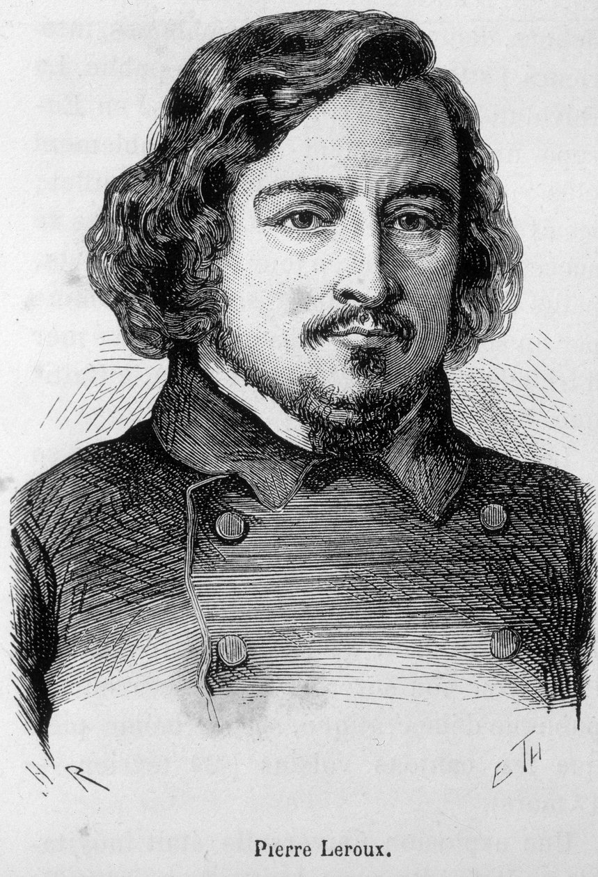 Retrato de Pierre Leroux, filósofo, publicista y político francés (1797 - 1871) de Unknown artist