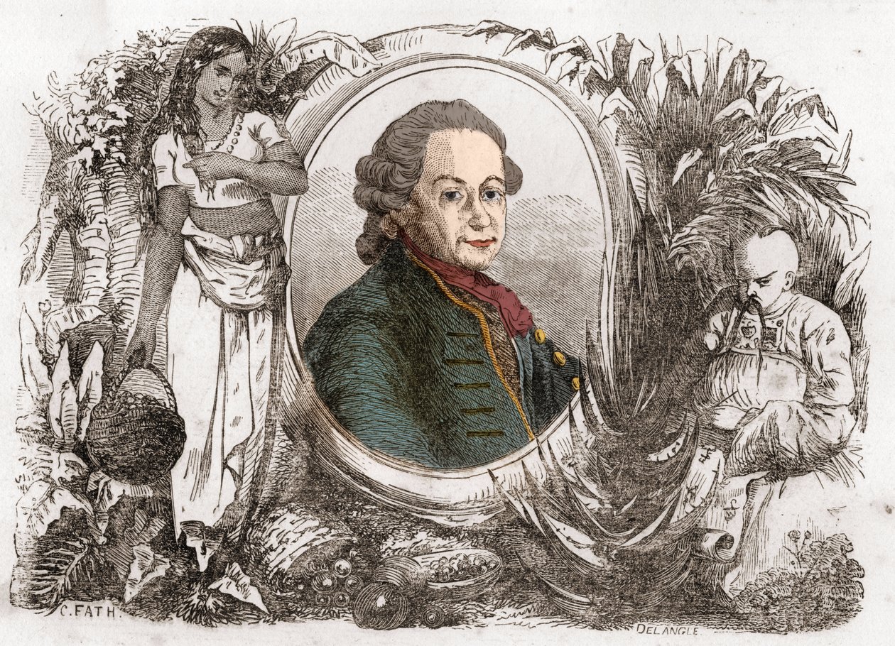 Retrato de Pierre Poivre (1719-1786), administrador colonial y agrónomo francés de Unknown artist