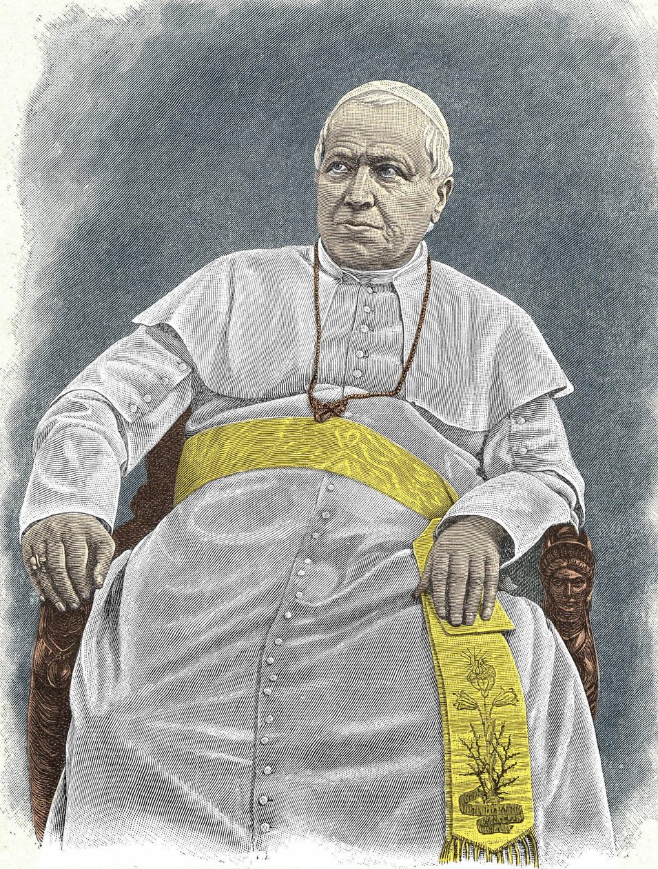 Retrato de Pío IX (1792-1878), 253º Papa (1846-1878). de Unknown artist