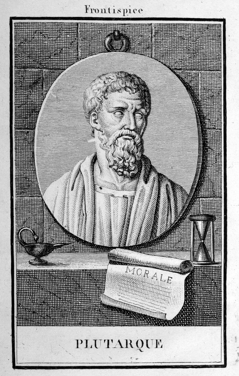 Retrato de Plutarco, grabado a principios del siglo XIX de Unknown artist