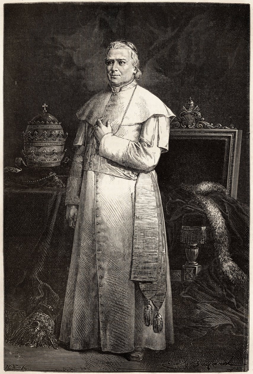 Retrato del Papa Pío IX (Giovanni Maria Mastai Ferretti) de Unknown artist