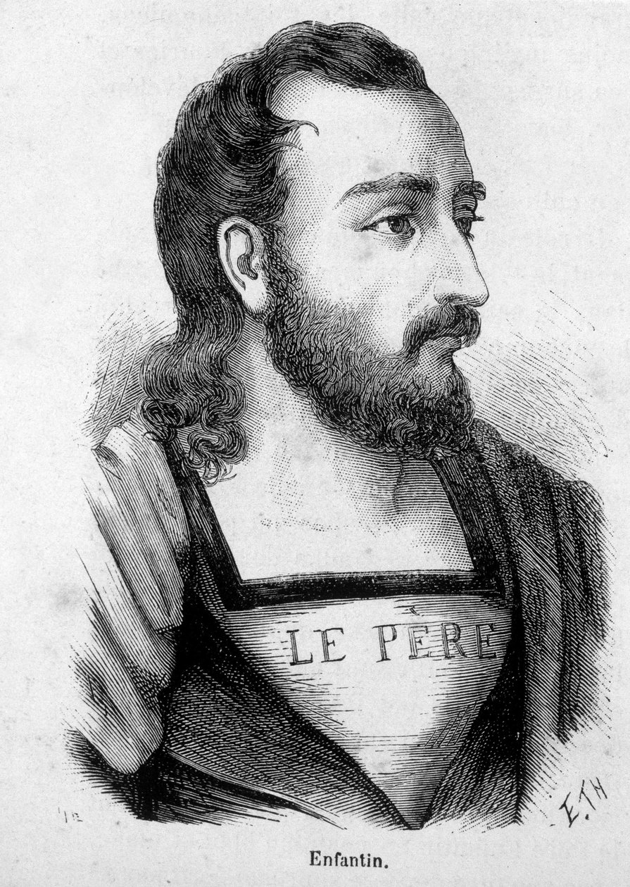 Retrato de Prosper Barthélemy Enfantin (1796-1864), ingeniero y socialista francés, propagador del Saint-Simonismo de Unknown artist