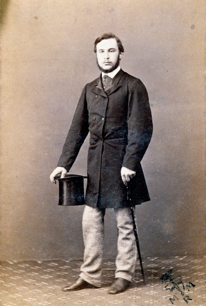 Retrato de Ricciotti Garibaldi (1847-1924), hijo del patriota italiano Giuseppe Garibaldi y su primera esposa Anita de Unknown artist