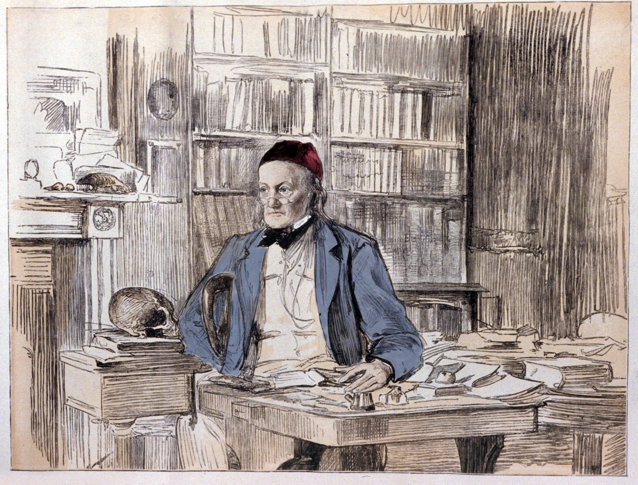 Retrato de Richard Owen (1810-1890), naturalista inglés de Unknown artist