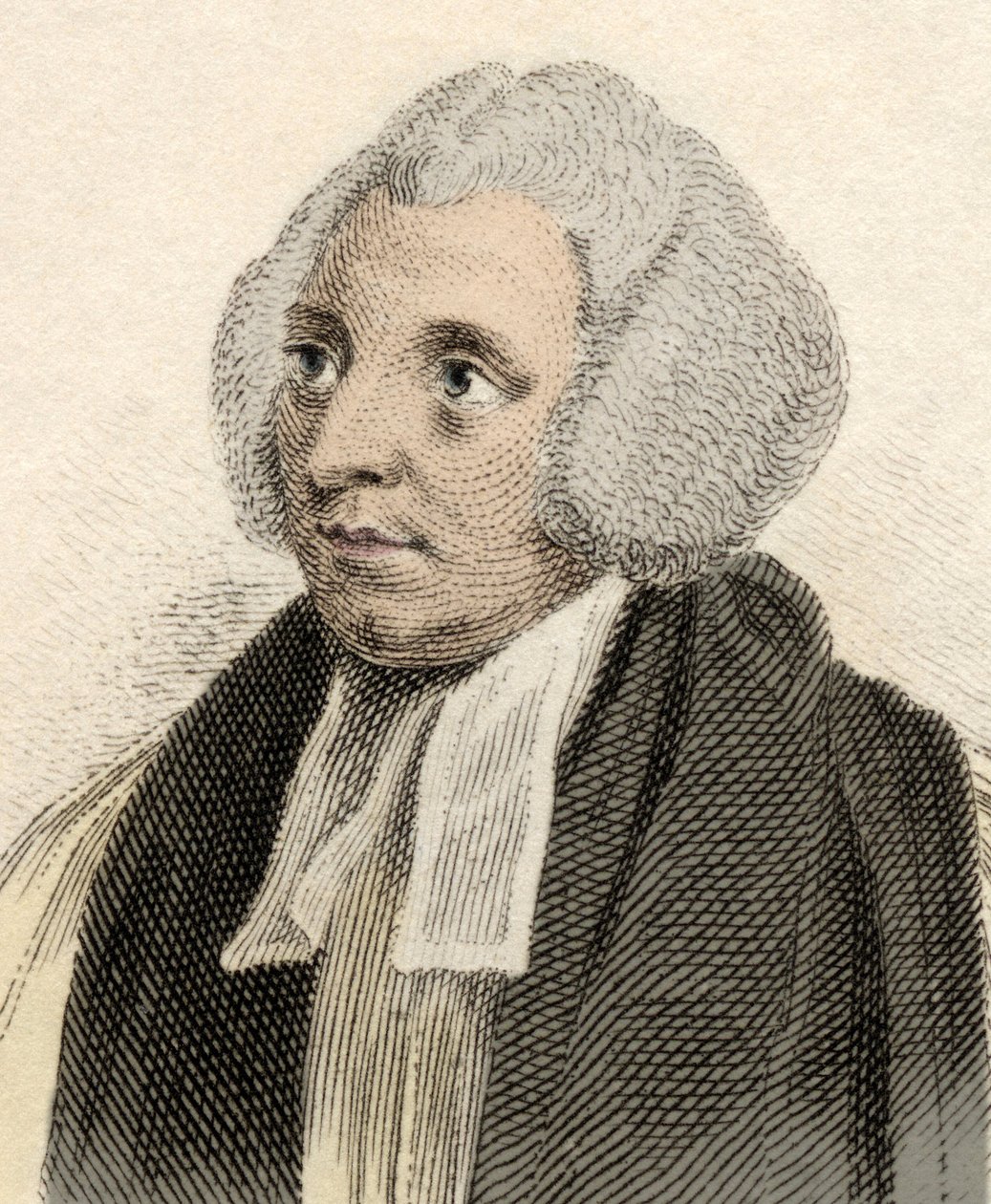 Retrato de Robert Lowth (1710-1787), obispo, lingüista y profesor de poesía en la Universidad de Oxford. Grabado del siglo XIX. de Unknown artist