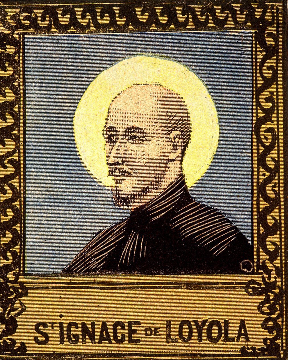 Retrato de San Ignacio de Loyola (1491 - 1556), fundador de la Compañía de Jesús. Siglo XIX. de Unknown artist