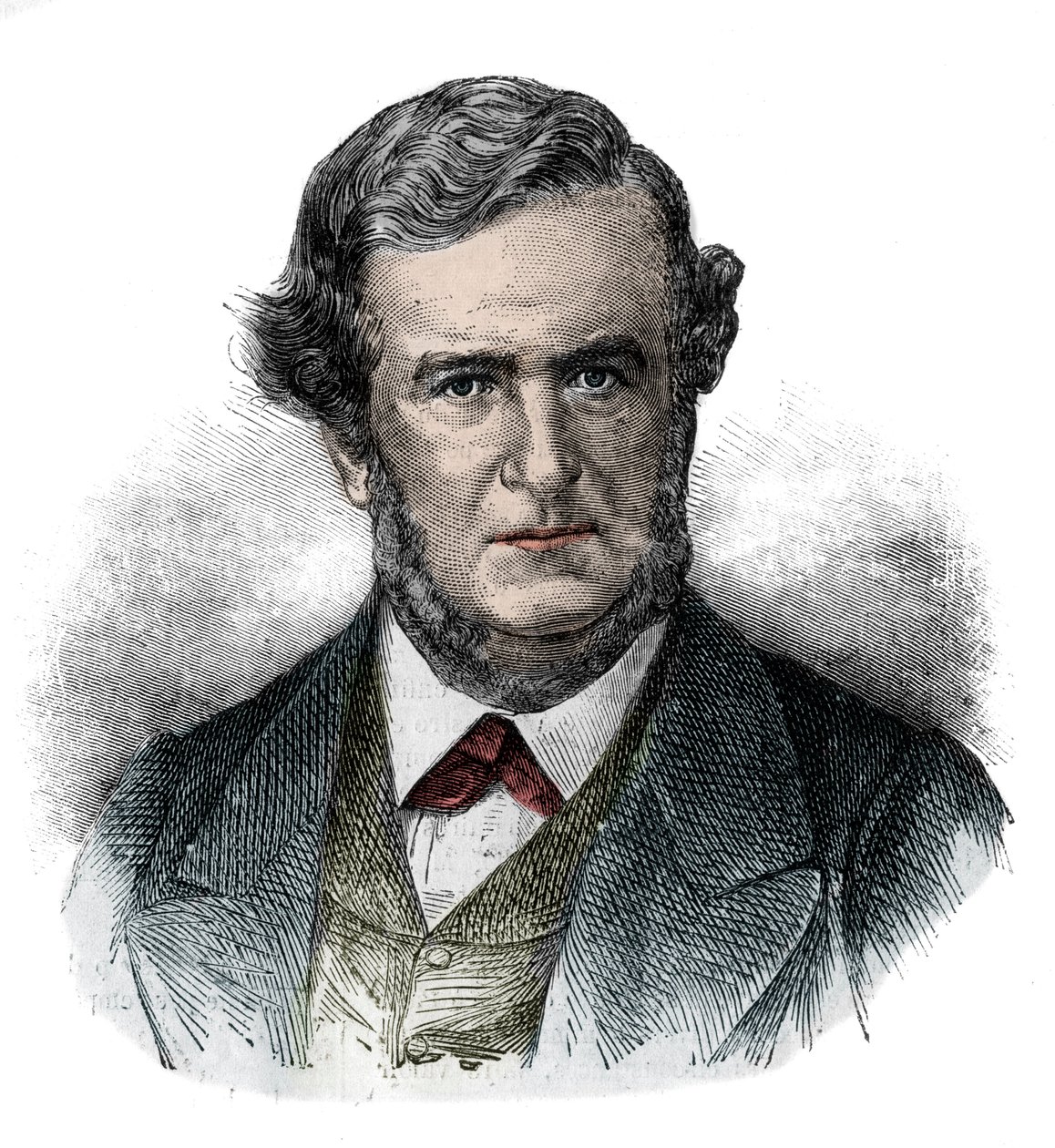 Retrato de Salustiano Olozaga (1805-1873) político, diplomático y escritor inglés - grabado 1870 de Unknown artist