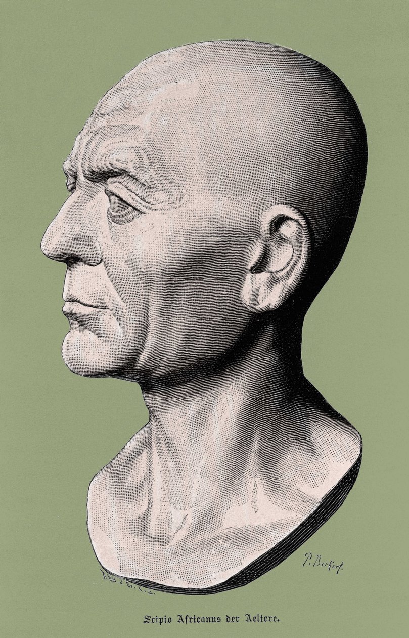 Retrato de Escipión el Africano, general y estadista romano (235-183 a.C.) de Unknown artist