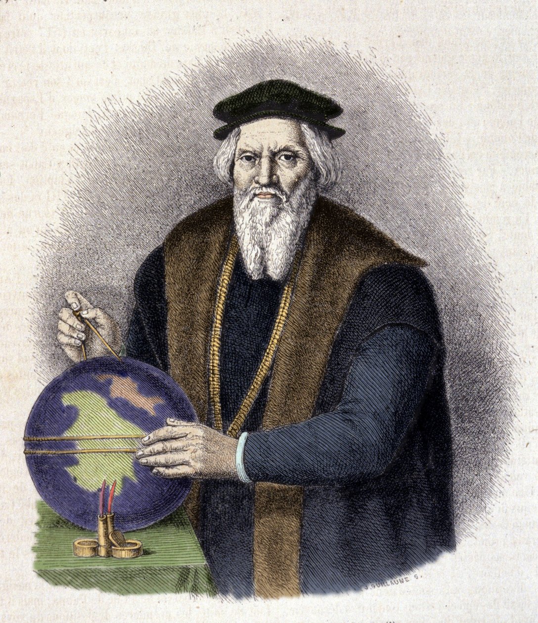 Retrato de Sebastián Caboto (1476-1557), navegante italiano (Sebastiano Caboto) de Unknown artist