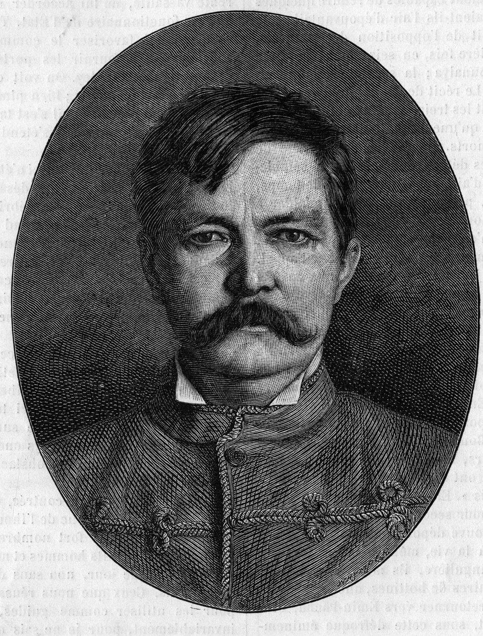 Retrato de Sir Henry Morton Stanley, seudónimo de John Rowlands (1841-1904), explorador y periodista británico. Grabado en 