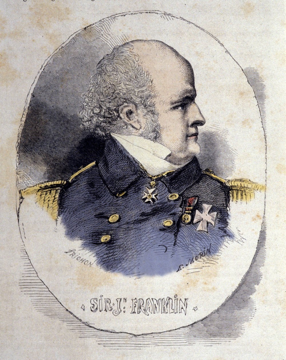 Retrato de Sir John Franklin 1786-1847, oficial naval y explorador británico. de Unknown artist