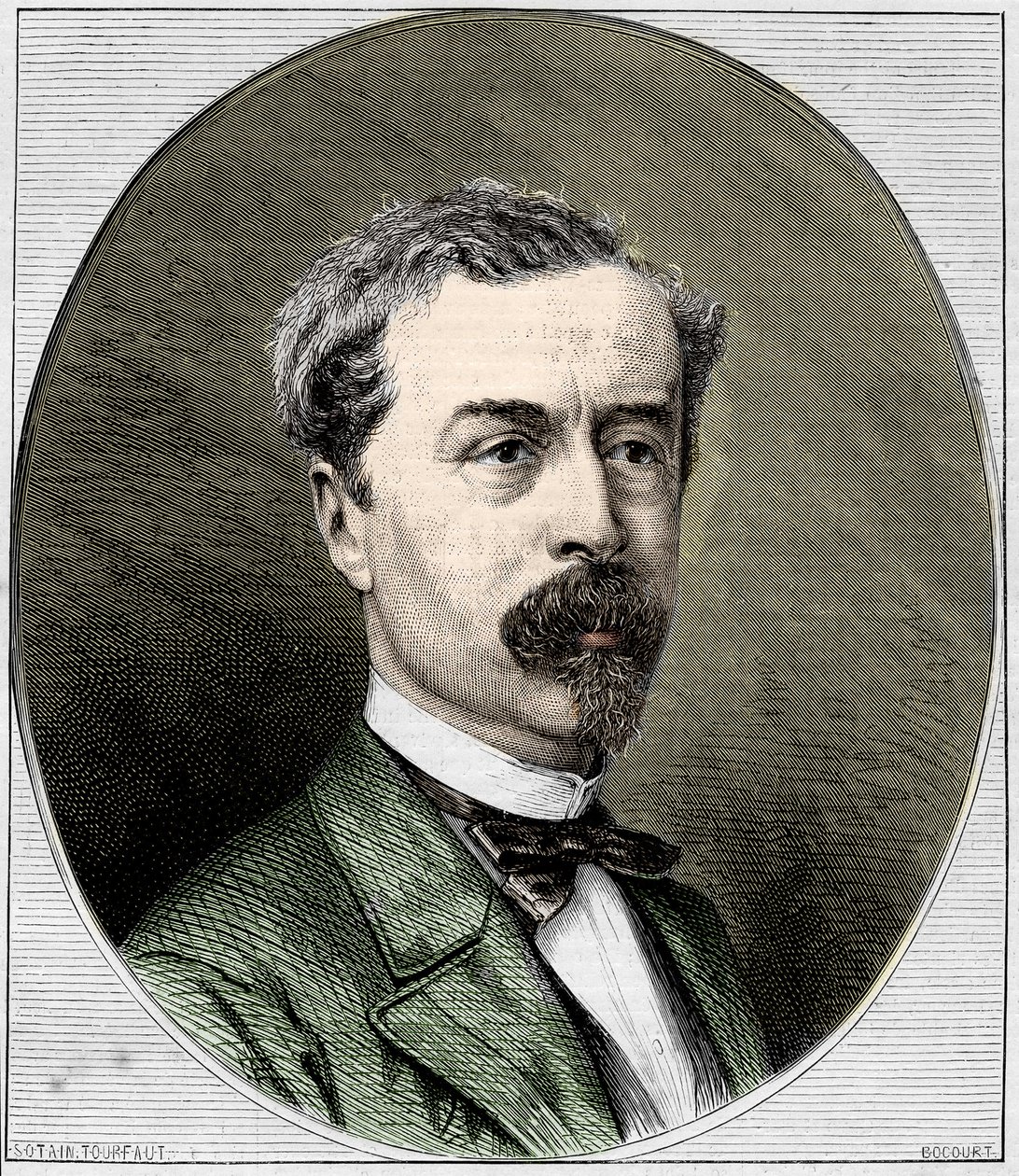 Retrato de Sir Richard Wallace (1818-1890), filántropo y coleccionista de arte inglés. Grabado de 1872 de Unknown artist