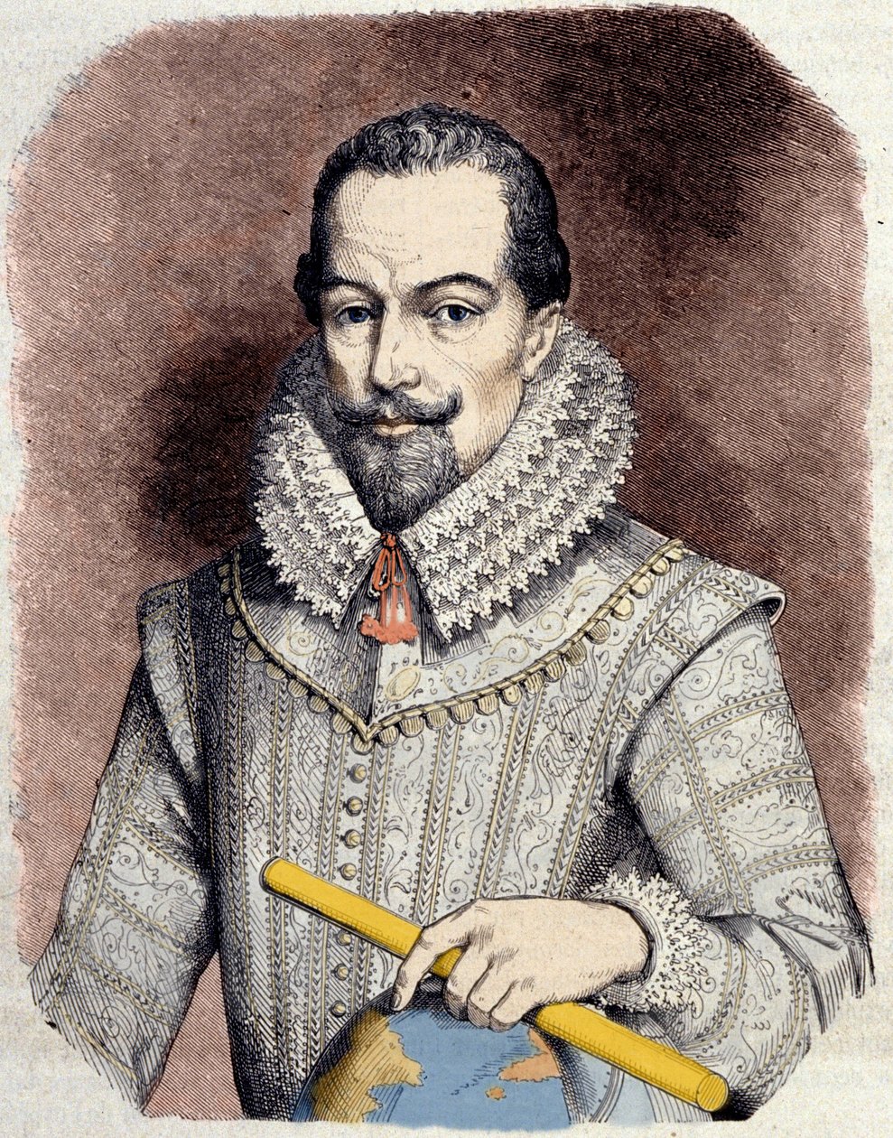 Retrato de Sir Walter Raleigh (1552-1618), cortesano, navegante y escritor inglés. de Unknown artist