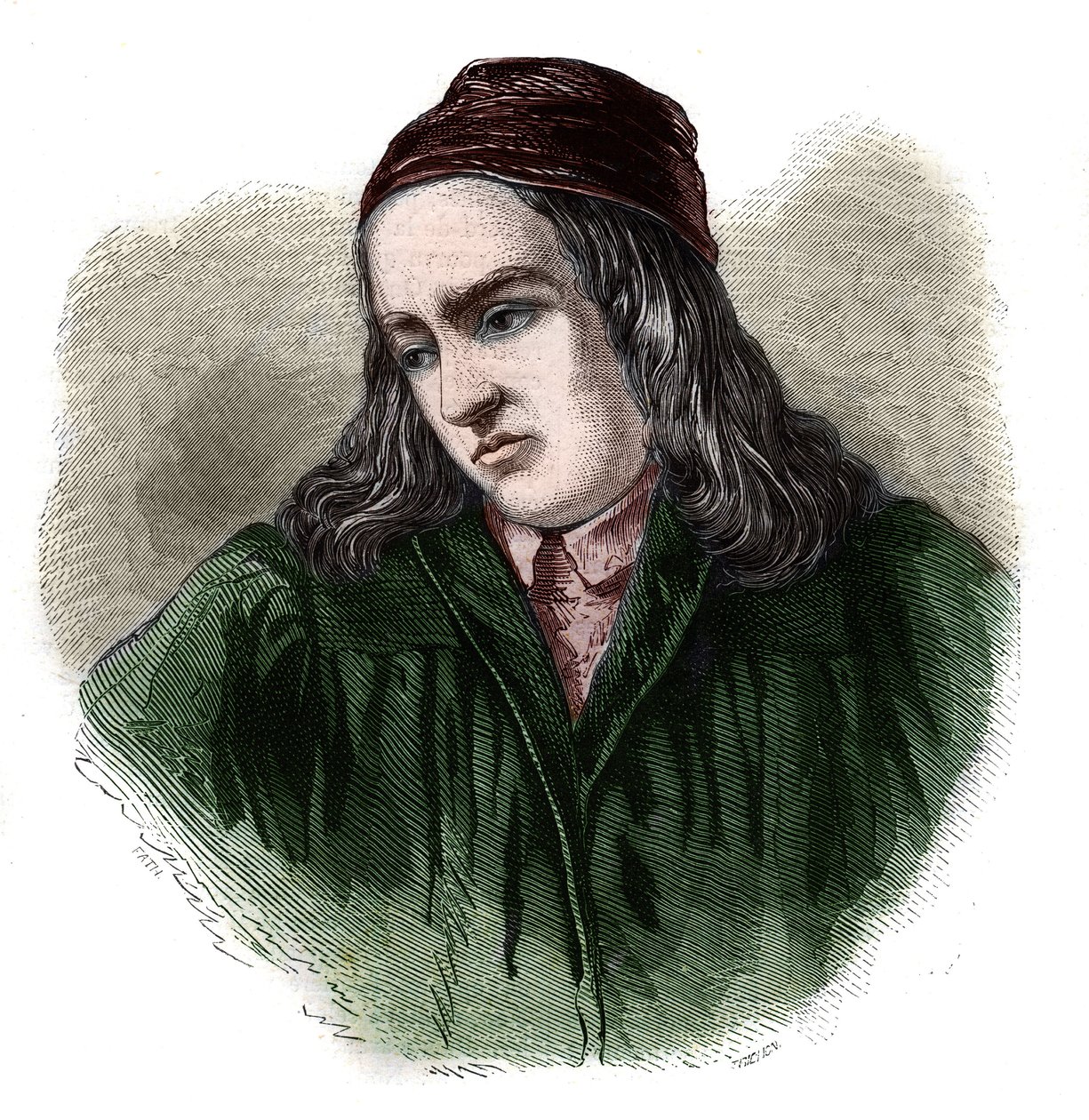 Retrato de Teodorico (Teodoro Teodorico) por Niem (o Nieheim) (1345-1418) historiador alemán de Unknown artist