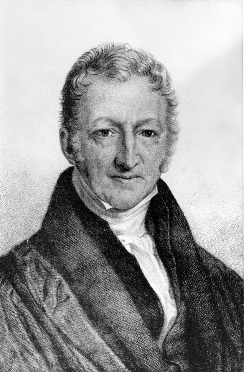Retrato de Thomas Robert Malthus (1766 - 1834), economista británico. de Unknown artist