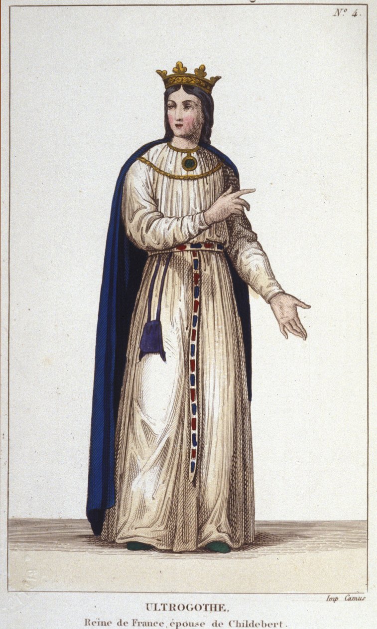 Retrato de Ultrogothe Reina de Francia y esposa de Childeberto I de Unknown artist