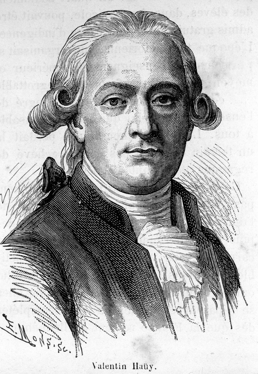 Retrato de Valentin Hauy, pedagogo francés (1745-1822), se dedicó a la educación de los ciegos de Unknown artist