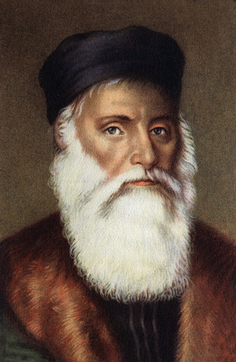 Retrato de Vasco de Gama Navegante portugués. de Unknown Artist