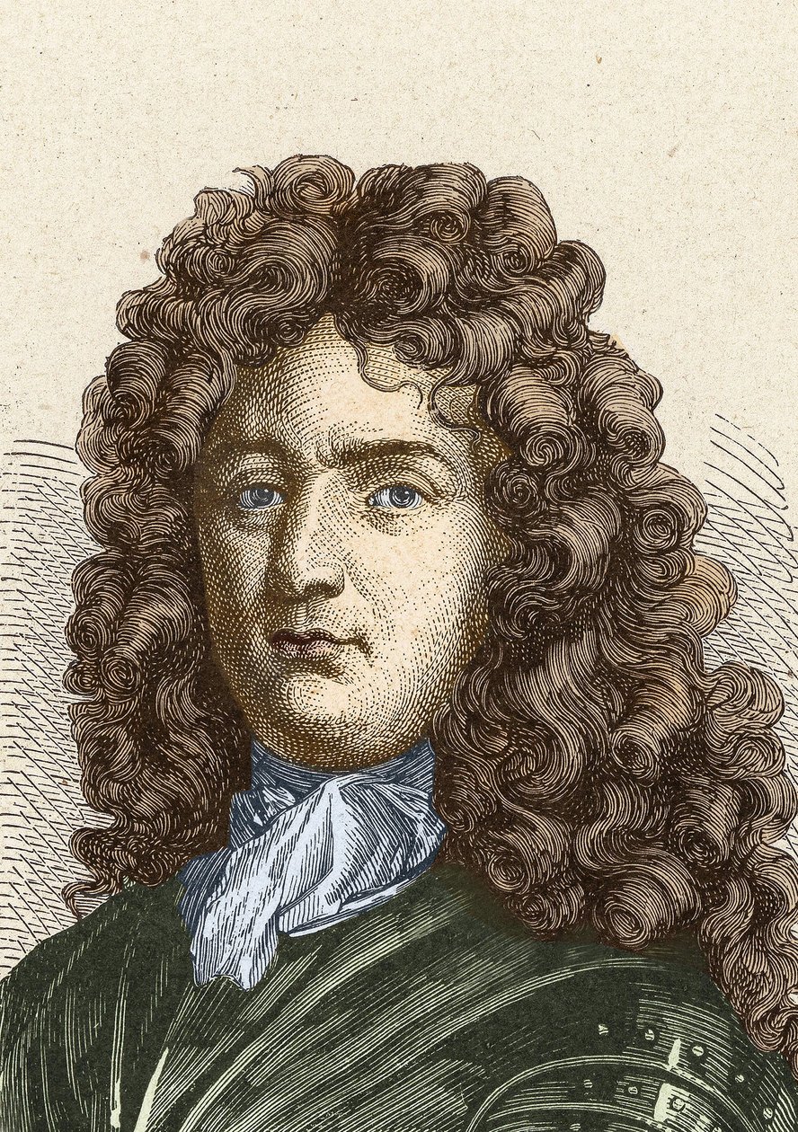 Retrato de Vauban (1633 - 1707). (Sébastien Le Prestre de Vauban) Mariscal de Francia e ingeniero militar de Unknown artist