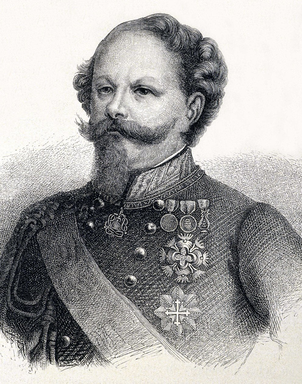 Retrato de Victor Emmanuel II de Saboya, en italiano Vittorio Emanuele II di Savoia de Unknown artist