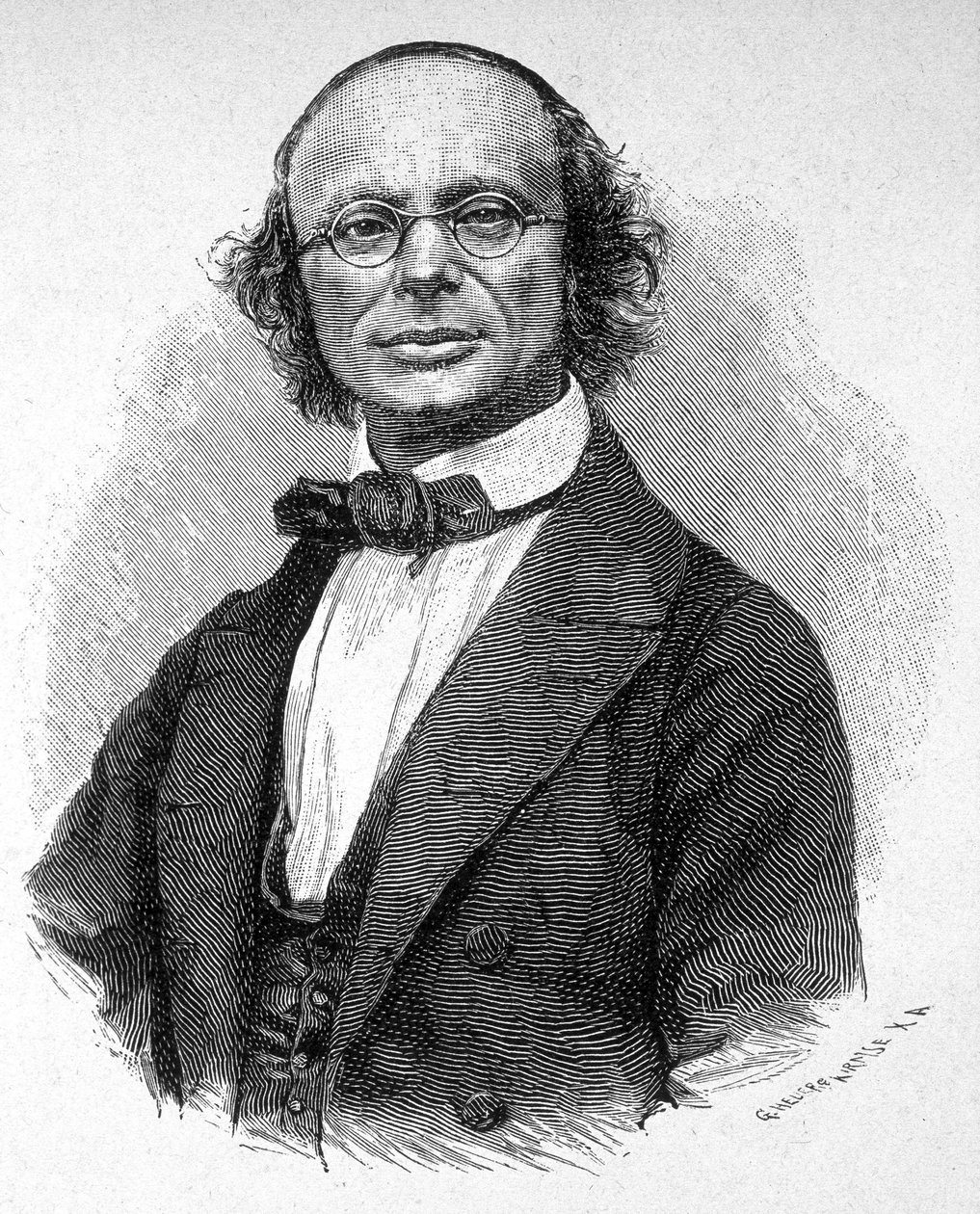 Retrato de Wilhelm Weber (1804 - 1891), físico alemán de Unknown artist