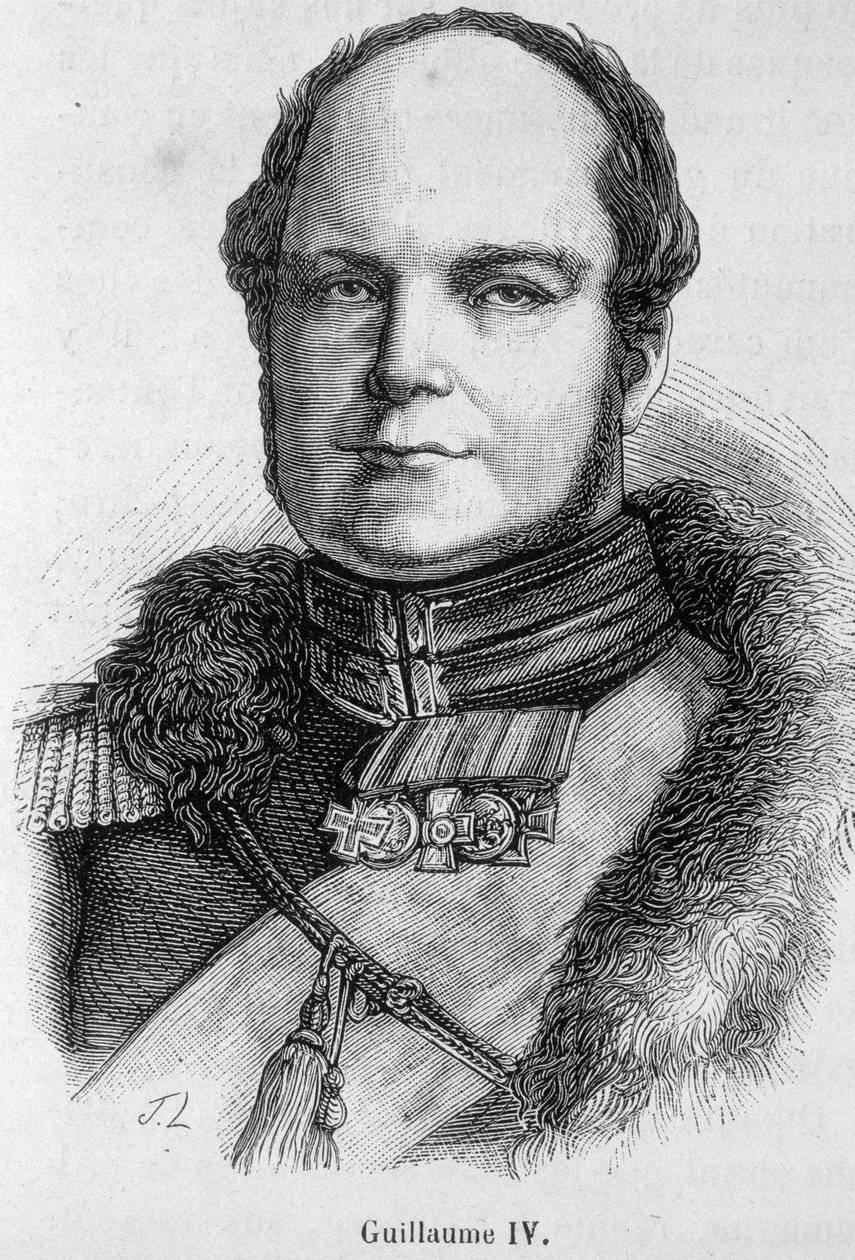 Retrato de Guillermo IV (1765 - 1837), Rey de Inglaterra e Irlanda de Unknown artist