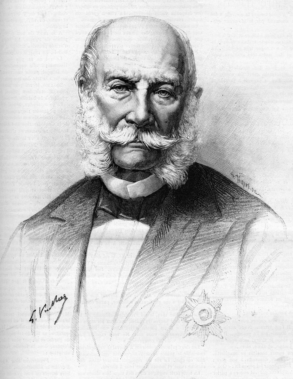 Retrato de Guillermo I de Alemania (1797-1888). de Unknown artist