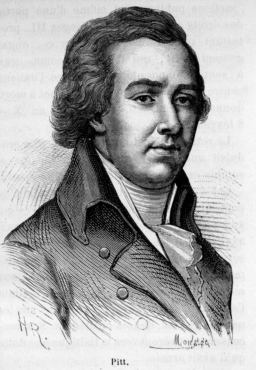 Retrato de William Pitt el Joven (1759-1806), ex ministro británico de Unknown artist