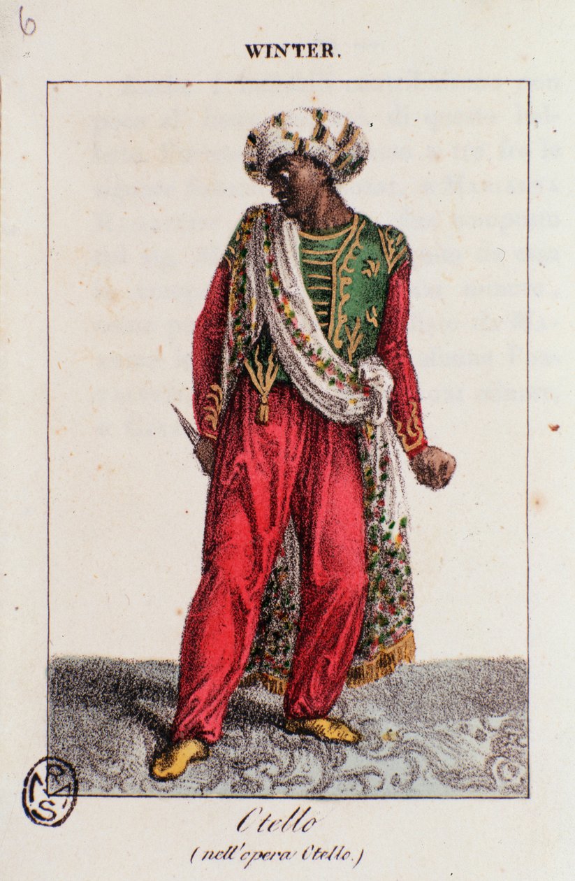 Retrato de Invierno, en Otelo, ópera de Gioacchino Rossini de Unknown artist