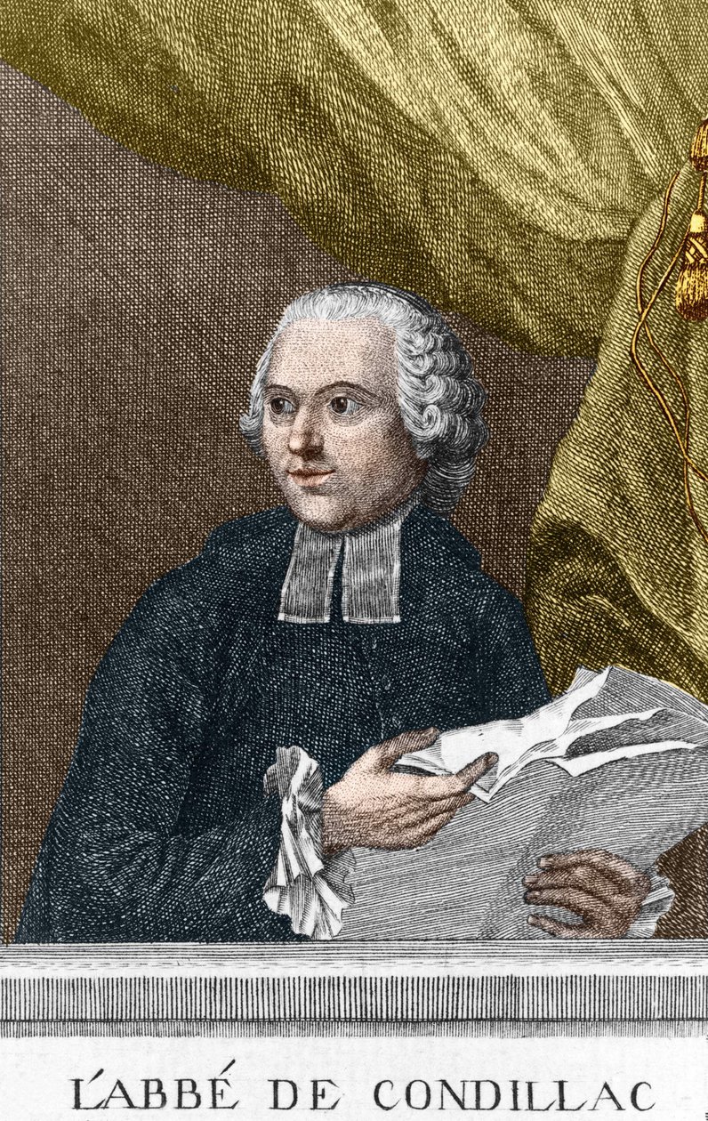 Retrato del Abate Etienne Bonnot de Condillac, filósofo francés de Unknown artist