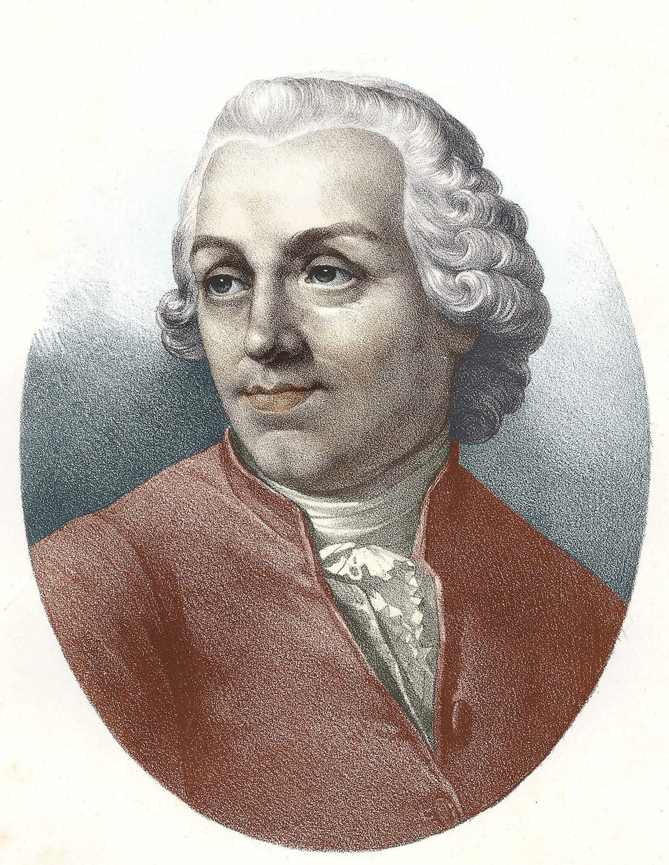 Retrato del Abate Etienne Bonnot de Condillac (1715 - 1780) filósofo ...