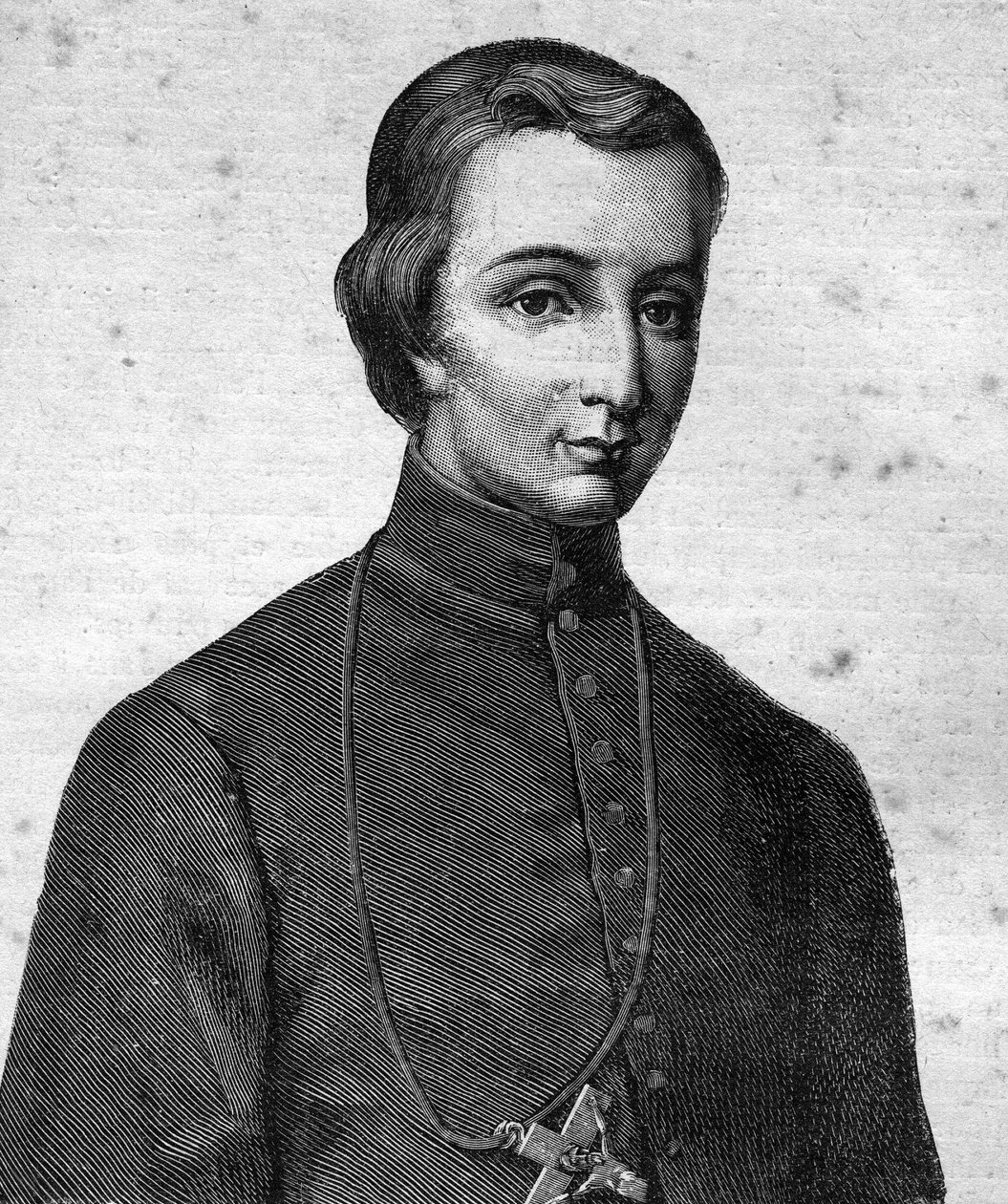 Retrato del "Beato Pierre-Louis-Marie Chanel, Marista, Primer Mártir de Oceanía (1803 - 1841) - en "Los Contemporáneos", s.f. finales del siglo XIX de Unknown artist
