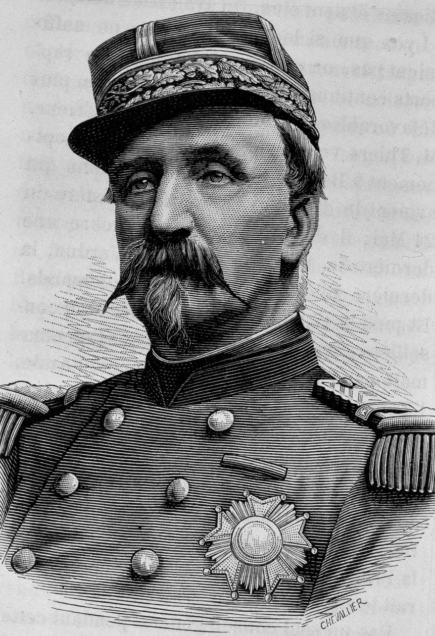 Retrato del Duque de Aumale (Charles de Lorraine) (1822 - 1897). Grabado de finales del siglo XIX en “Historia de Francia” de H. Martin. de Unknown artist