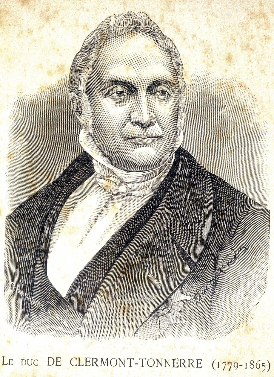 Retrato del Duque de Clermont - Thunder (1779 - 1865) - en "Los Contemporáneos", s.f. finales del siglo XIX de Unknown artist